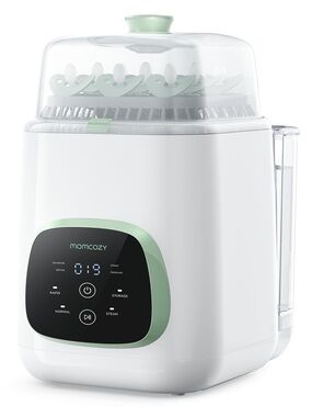 momcozy White & Mint Baby Bottle Sterilizer